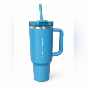 Stanley x Starbucks 40oz Tumbler Blue Quencher w/ Handle & Straw